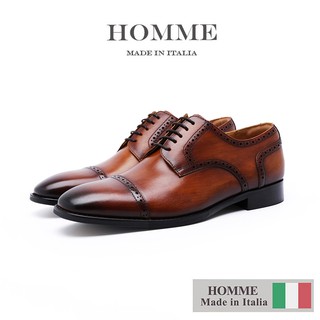 Giày Homme Winchester - Cap Toe Derby Italian Leather Blucher Shoes