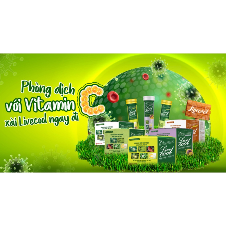 Sủi thanh nhiệt Livecool – Hỗ trợ mát gan, giảm nóng trong, tăng đề kháng- Live Cool Livercool Liver Cool