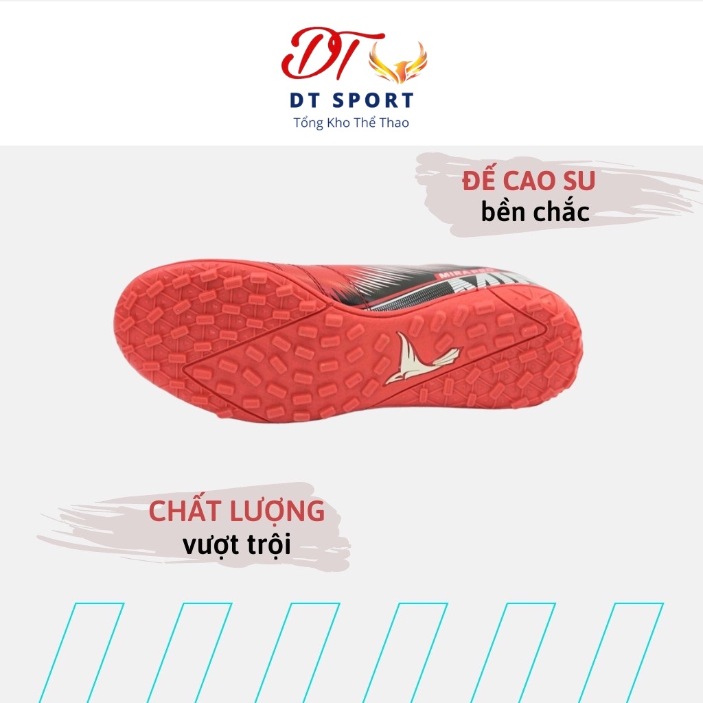 Giày đá banh, đá bóng sân cỏ nhân tạo đặc chủng Mira Pro ⚡Hàng chính hãng⚡ da PU cao cấp ôm chân, khâu chỉ full đế