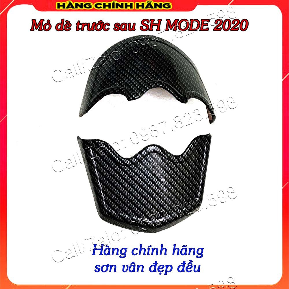 Bịt Đầu, Bịt Đuôi Dè Trước và Sau Vân Carbon SH Mode 2020-22 - Hàng Chính Hãng Artistar