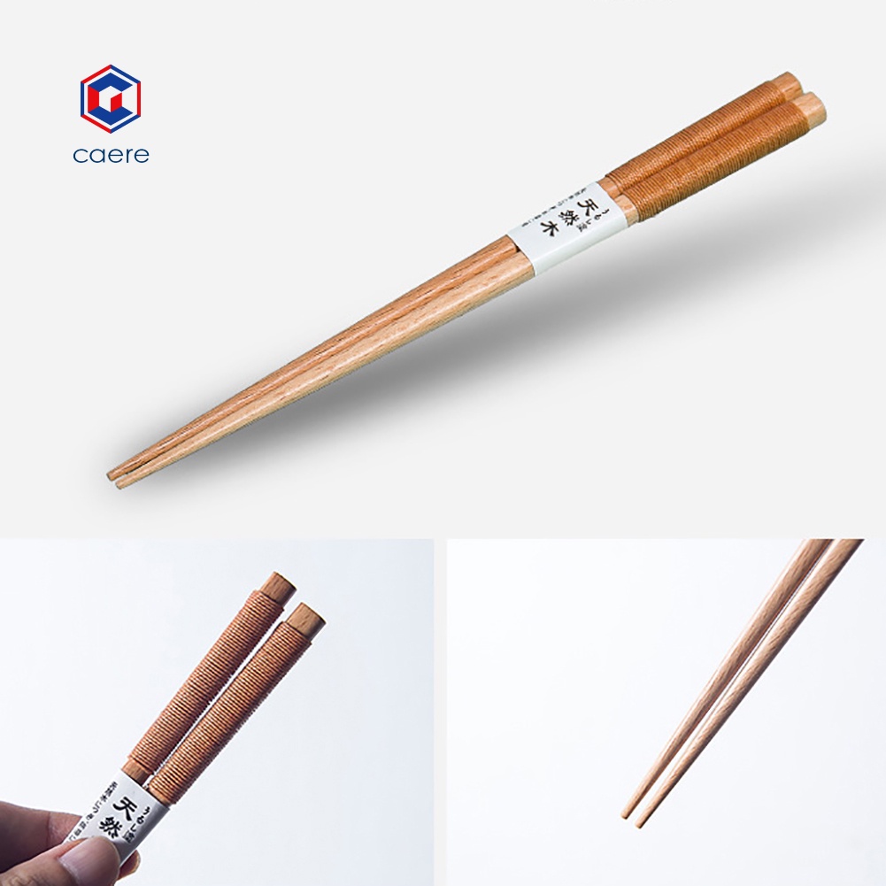 1 đôi đũa gỗ chống trượt phong cách Nhật Bản