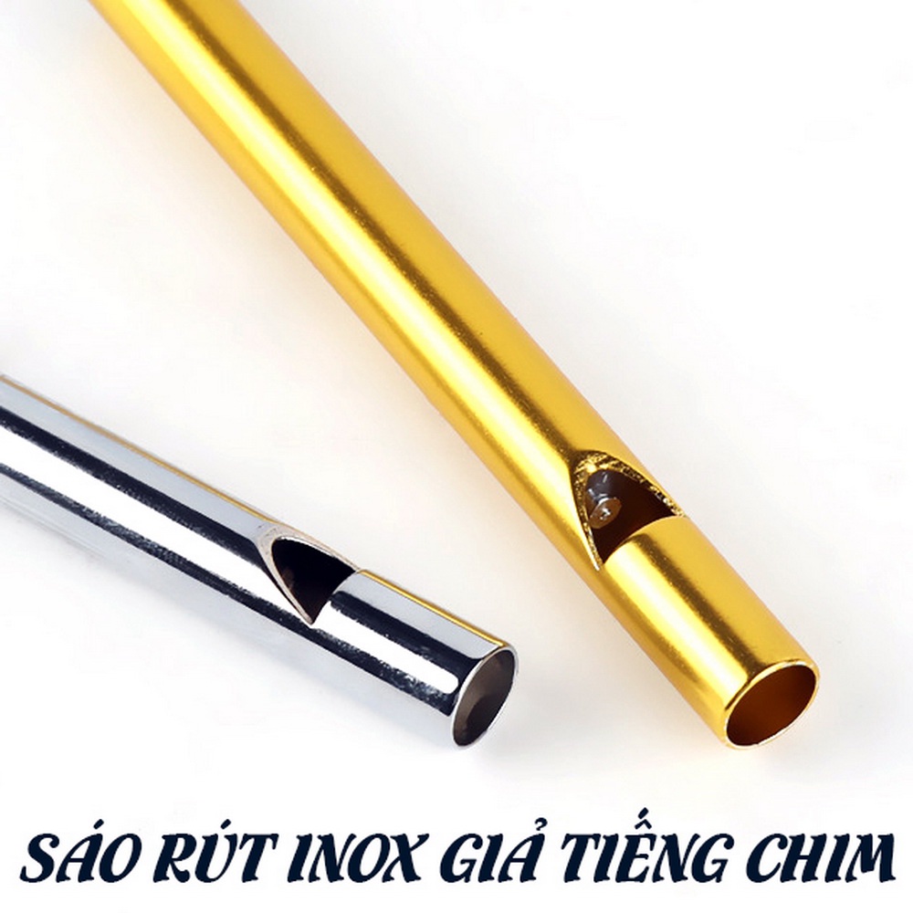 Bộ Sáo Rút Inox Tập Hót Cho 4 - 5 Loại Chim Vàng Bạc Có Clip Thực Tế