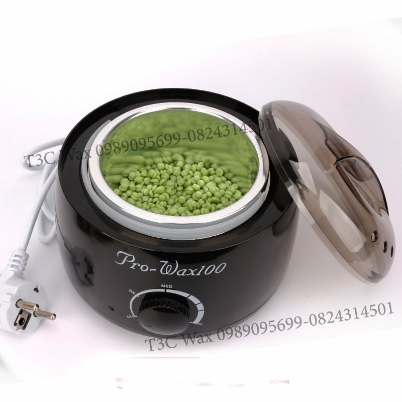 Combo nồi nấu sáp wax lông Pro-wax100  [Nồi+ sáp Thơm + Que Gỗ]