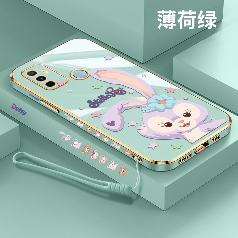 Ốp Điện Thoại Mềm Siêu Mỏng Mạ Điện Họa Tiết Hoạt Hình Cho OPPO A53 2020 F11 A31 2020 A52 A92