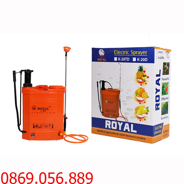 Bình xịt thuốc chạy bằng điện Royal K-20TD