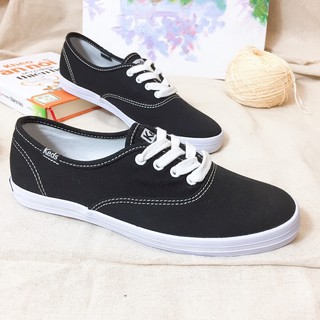 Giày vải Canvas nữ Keds CH đen