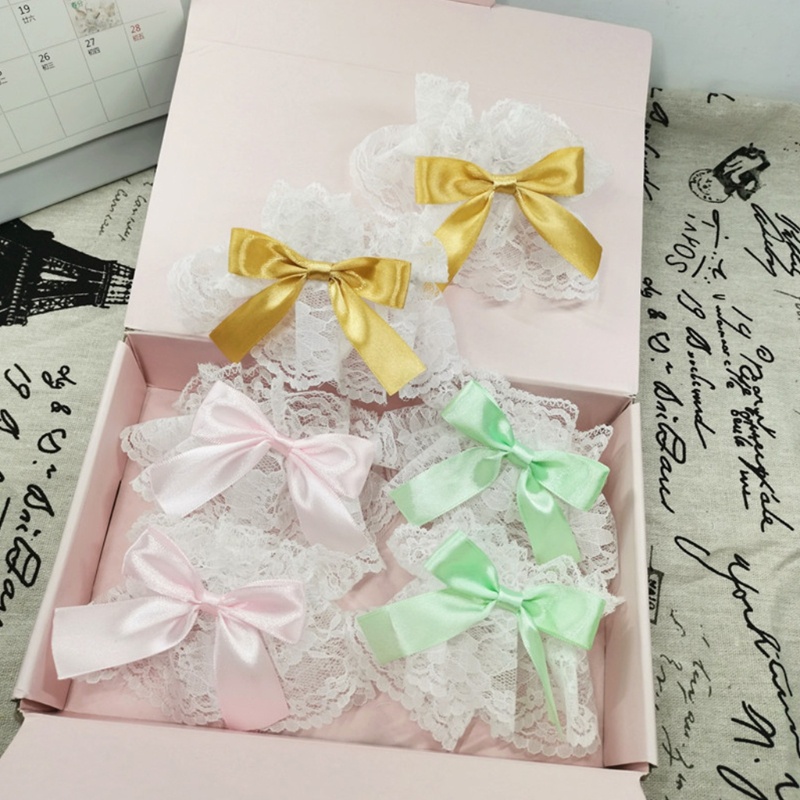 Vòng Đeo Tay Vải Tuyn Phối Ren Và Bèo Phong Cách Lolita Nhật Bản
