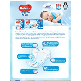 Tã dán Huggies M76/L68/XL62/XXL56 date mới nhất