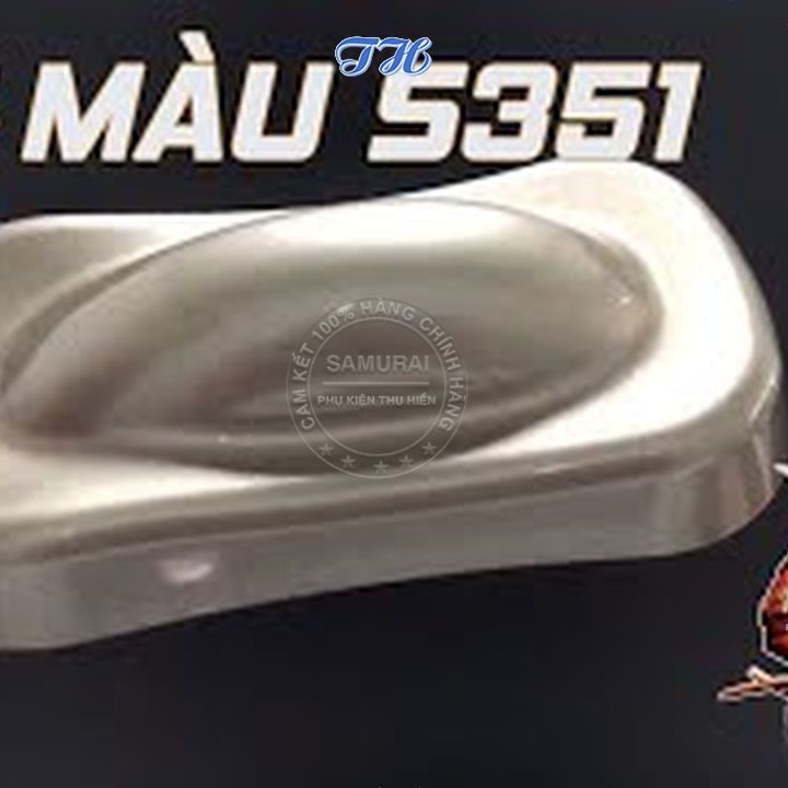 Combo 4 chai sơn samurai S351* Màu vàng đồng gồm: uch210 - 3/124 - s351 - k1k - giấy nhám p800