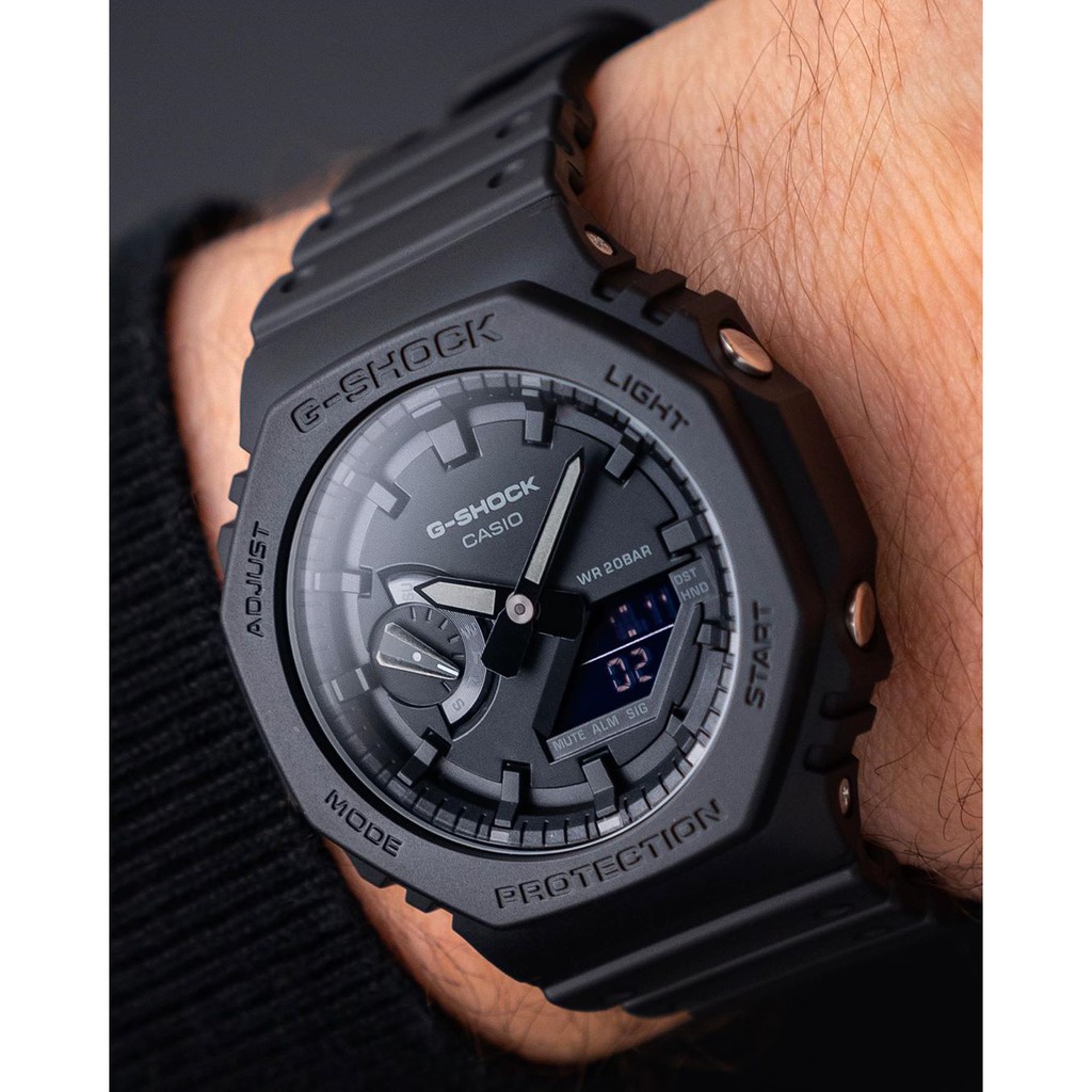 Đồng hồ nam Casio G-Shock GA-2100-1A1DR chính hãng | GA-2100-1A1 Carbon Core
