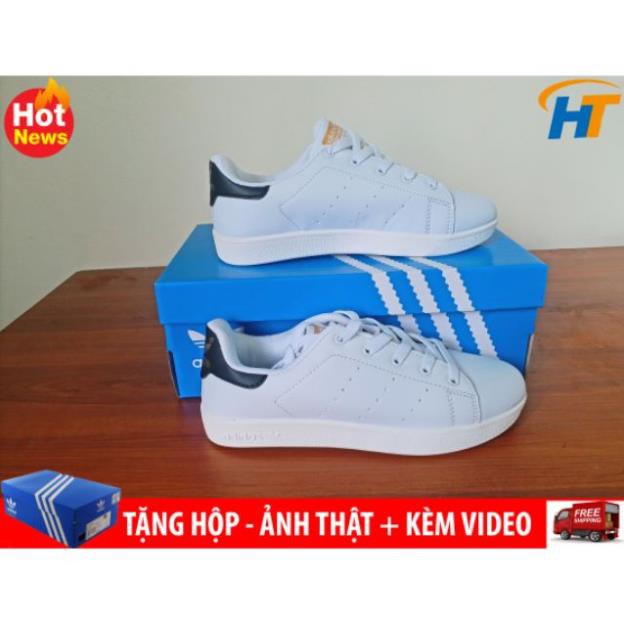 [Chính Hãng] ⚡[SALE OFF] Giày Adidas stan smith gót đen tem vàng - Tặng Hộp . 2020 new . 2020 ️🥇 . NEW : " ' ࿅ . ྇