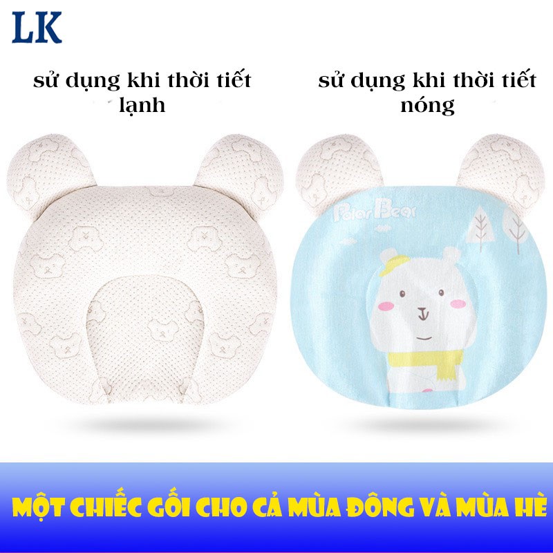 Gối Cao Su Non Cho Bé, Chống Bẹt Đầu Cho Bé Từ 0 - 1 Tuổi