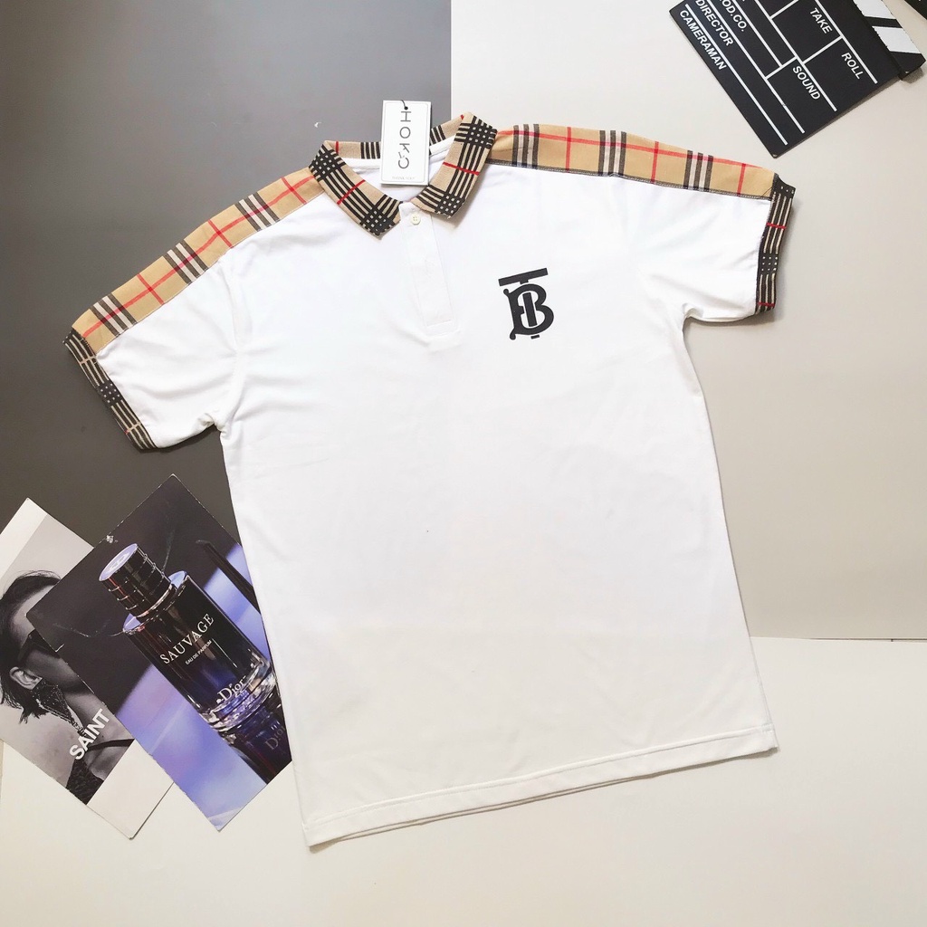 Áo thun cổ trụ BURBERRY
