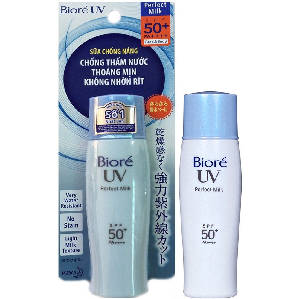 (Chính hãng công ty) Sữa chống nắng Biore UV đủ loại SPF50 PA++++ 30ml