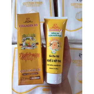 Sữa rửa mặt collagen x3