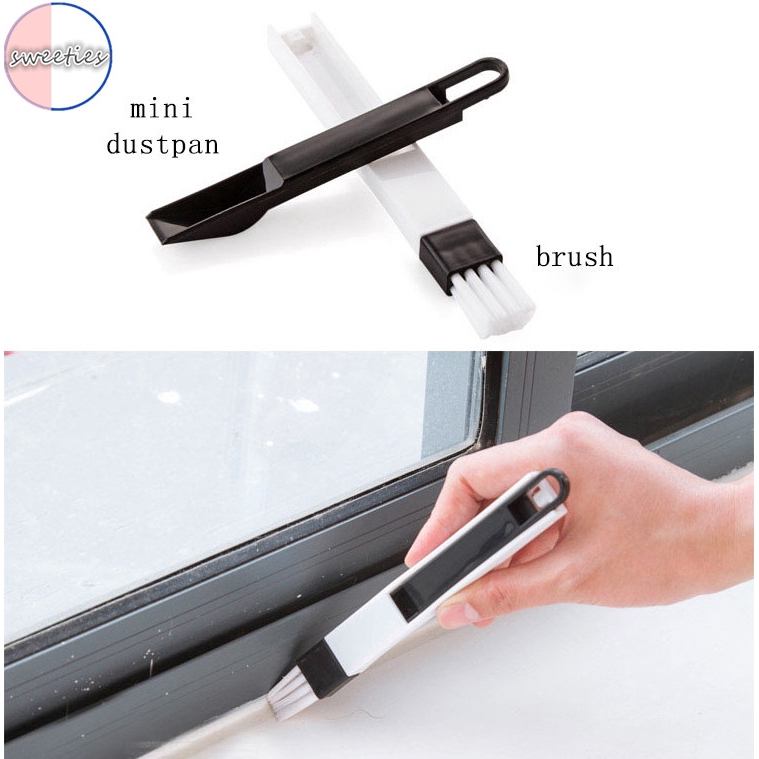 Cọ quét làm sạch các khe rãnh cửa sổ/máy tính thiết kế 2 trong 1 tiện dụng