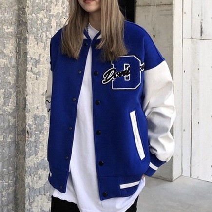 Áo Bomber - Jacket Vasity tay da chất dạ Dont Cower LOẠI 1