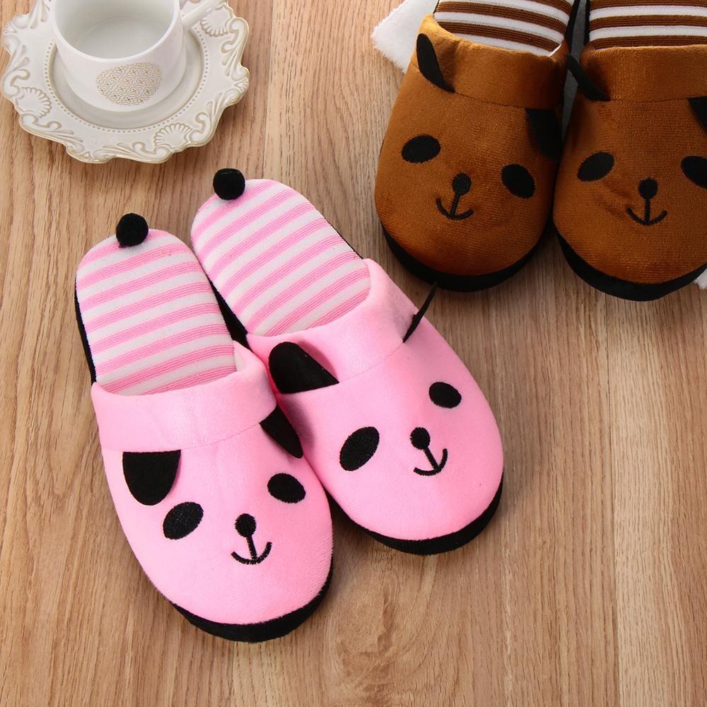 .Dép Bông Đi Trong Nhà Hình Gấu Trúc Hoạt Hình Đáng Yêu