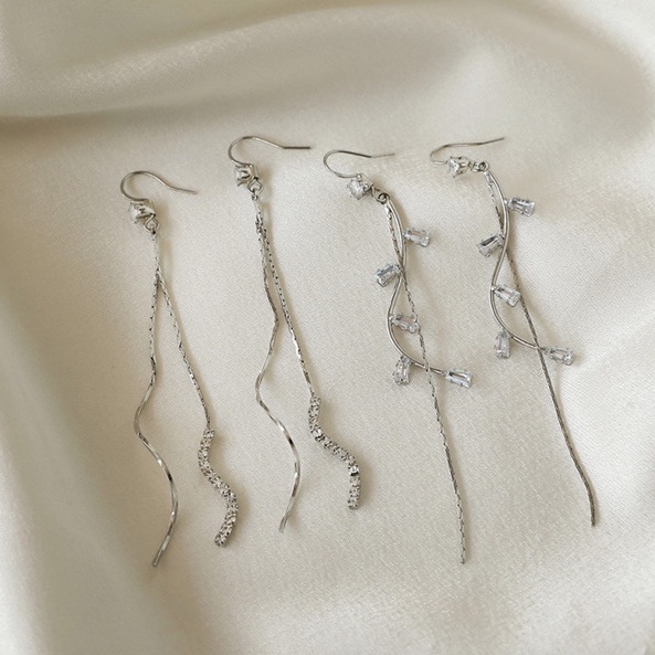 Khuyên tai tua rua phong cách hàn quốc thanh lịch cho nữ