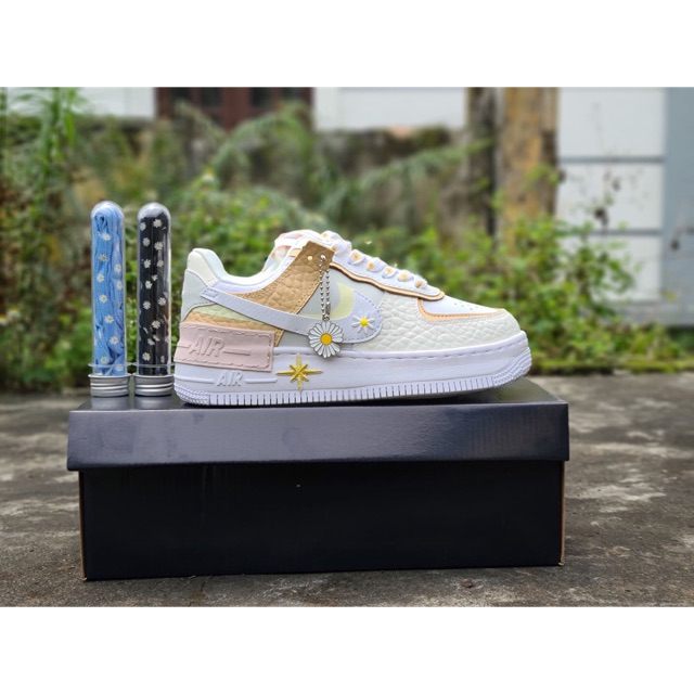 ( full box + pk ) giày af1 cúc vàng siu cấp