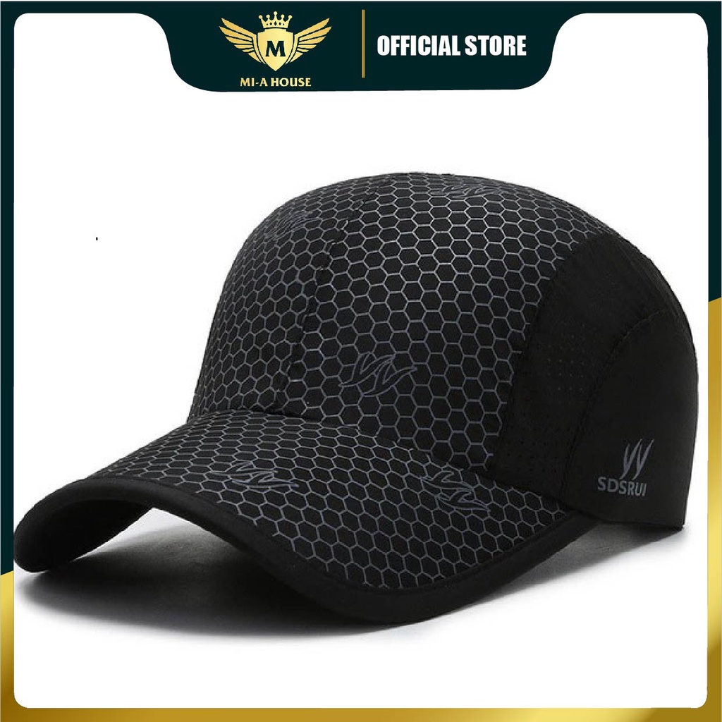 Mũ lưỡi trai thể thao SDSRUI họa tiết tổ ong kiểu mới bắt mắt