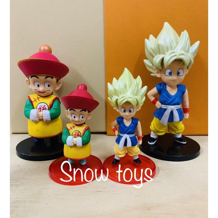 Mô hình Dragon Ball - WCF 13 nhân vật hồi nhỏ - Goku Gohan Goten Vegeta Trunks Bulma Piccolo Krillin Pan Upa Cao 8 -12cm