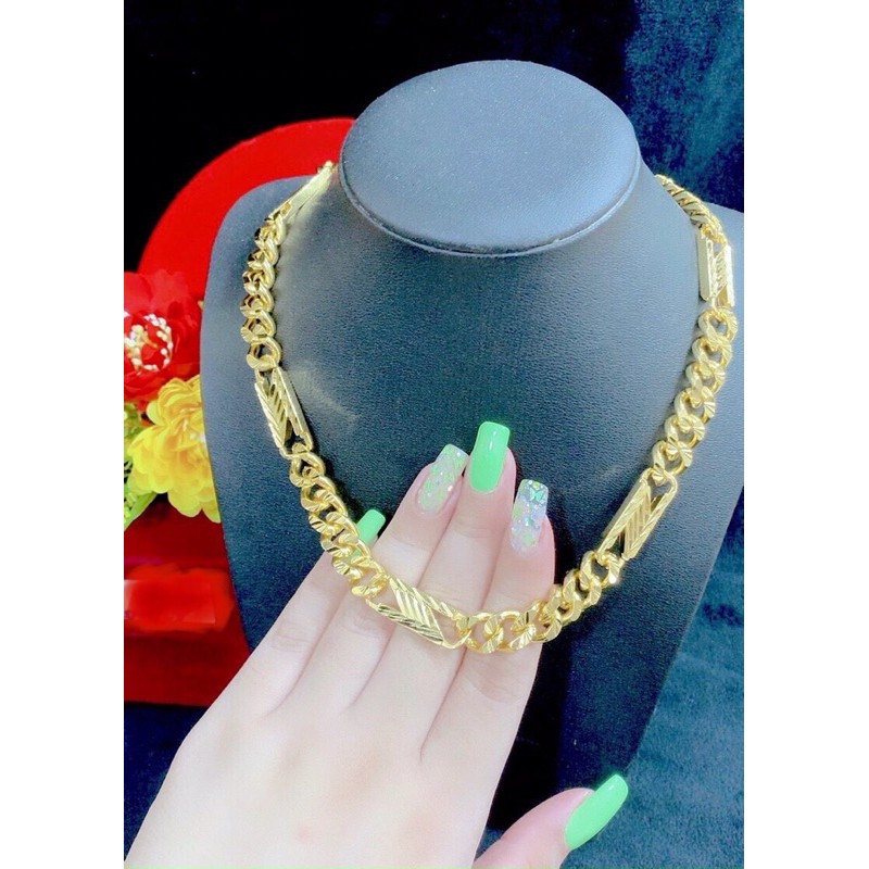 Dây chuyền chữ N size lớn mạ vàng 18 cực đẹp