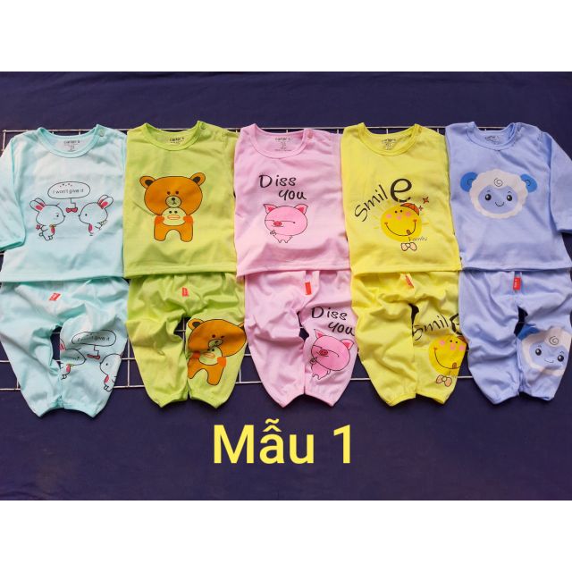 MẪU MỚI_ 100% COTTON _ MỀM MÁT_Combo 5 bộ Carter ngắn/ dài cho bé
