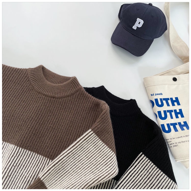 Áo Len Dày Dặn Giữ Ấm Thời Trang Mùa Đông Cho Bé Trai