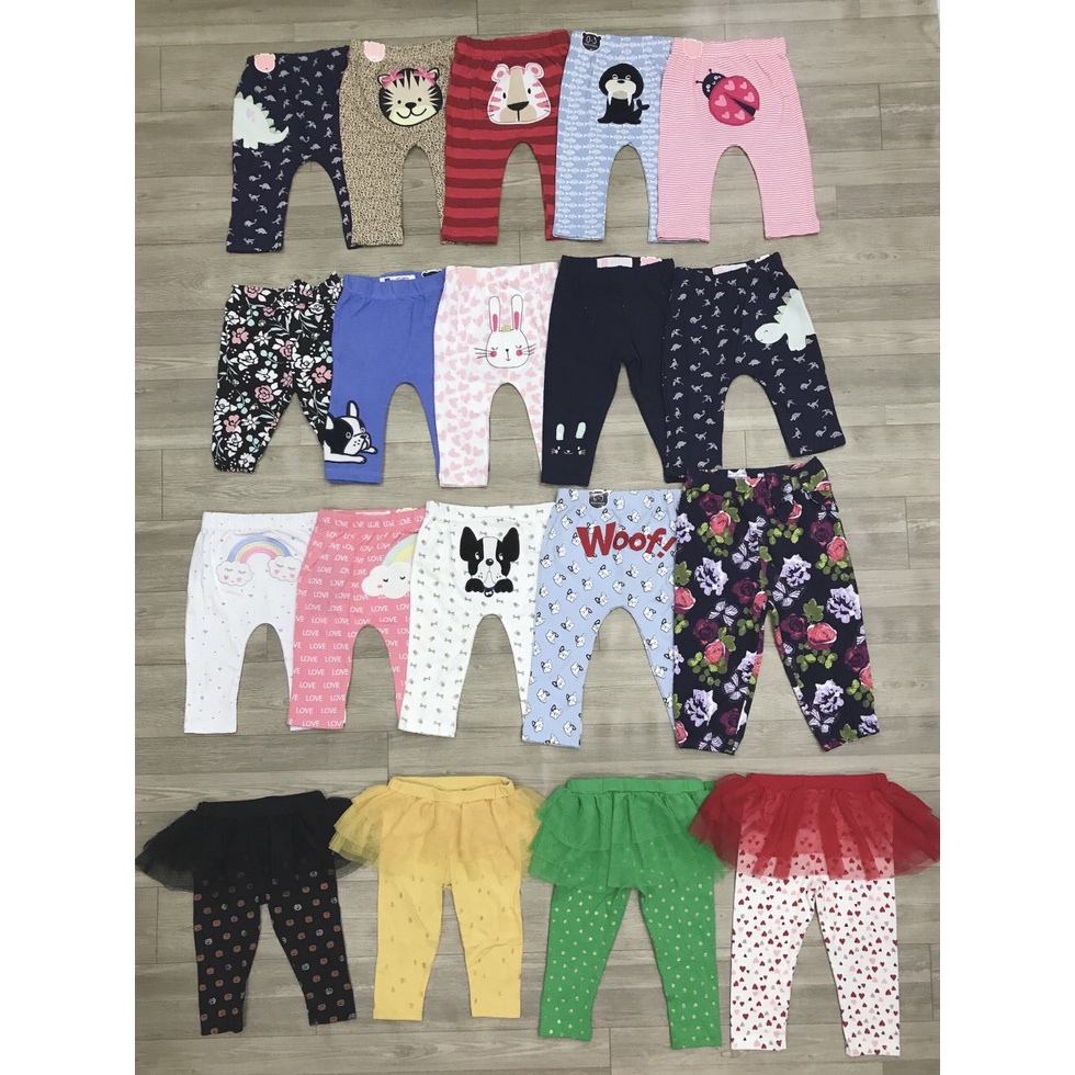 Quần dài bé gái xuất dư Carters 12M 18M 24M 3T 4T 5T Quần legging dài trẻ em gái - bebefamilyshop- QGCA QGC