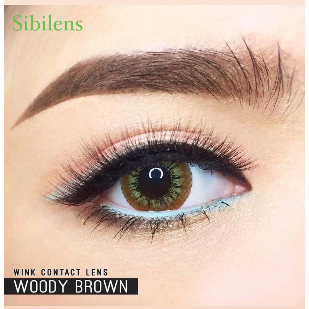 Lens Woody Brown - Lens Chuẩn Thái - Cam Kết Chính Hãng