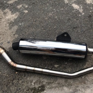 trọn bộ combo  lon pô cbr redleo 38 pxl luôn cổ pô 2 khúc 304 gắn mọi dòng xe