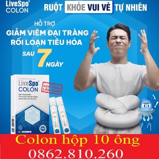 LIVESPO COLON -Hộp 10 ống Bào tử lợi khuẩn thế hệ mới