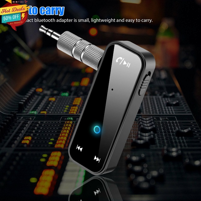 Thiết Bị Nhận Tín Hiệu Bluetooth 5.0 Không Dây Giắc Cắm 3.5mm Chuyên Dụng Cho Xe Hơi