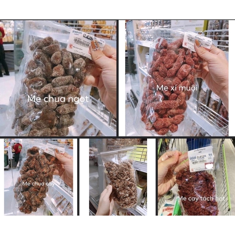 Me Cay Thái Lan bịch 500gr Me Muối Ớt Thái Lan Me Xí Muội