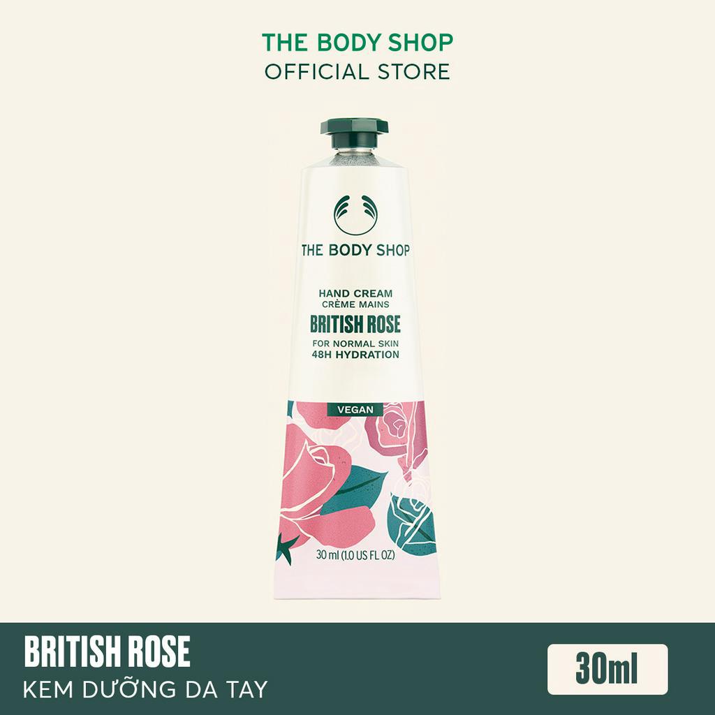 Kem dưỡng da tay The Body Shop British Rose Petal-Soft Hand Cream 30ml