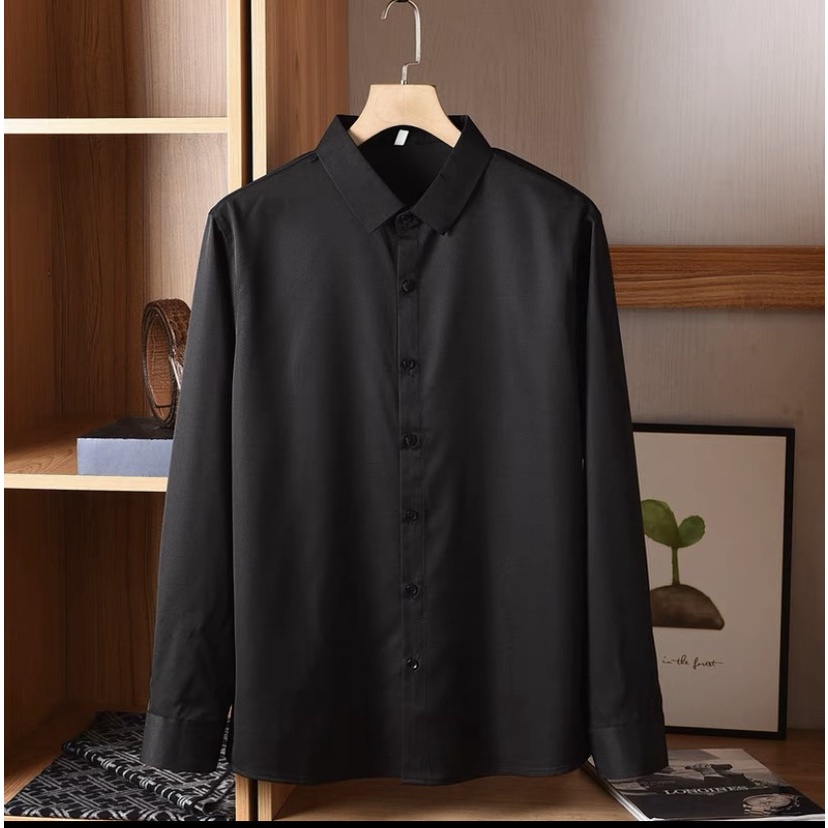 Áo sơ mi nam trơn dài tay unisex áo sơ mi nam form rộng Pastel Premium mịn mát 4HIM