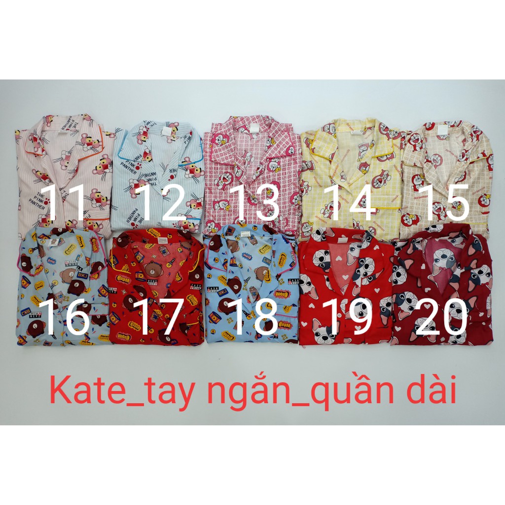 THANH LÝ | Đồ Bộ Mặc Nhà "Quần dài" Pijama Kate Thái - Dưới 58kg (Phần 1)