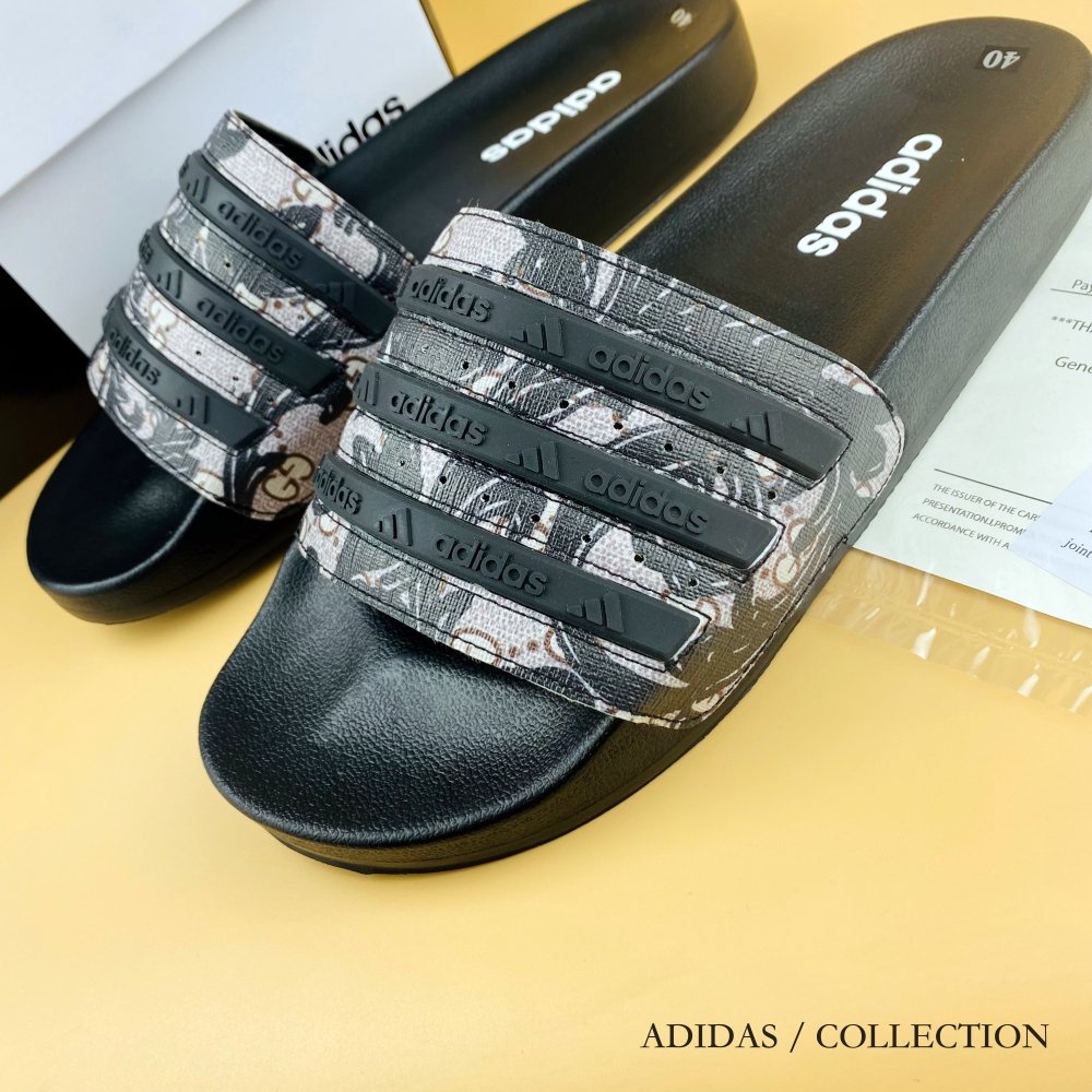Dép Nam ADIDASS DS 110  Mẫu Mới - Dép Nam Quai Ngang Form Dáng Thể Thao Full Box