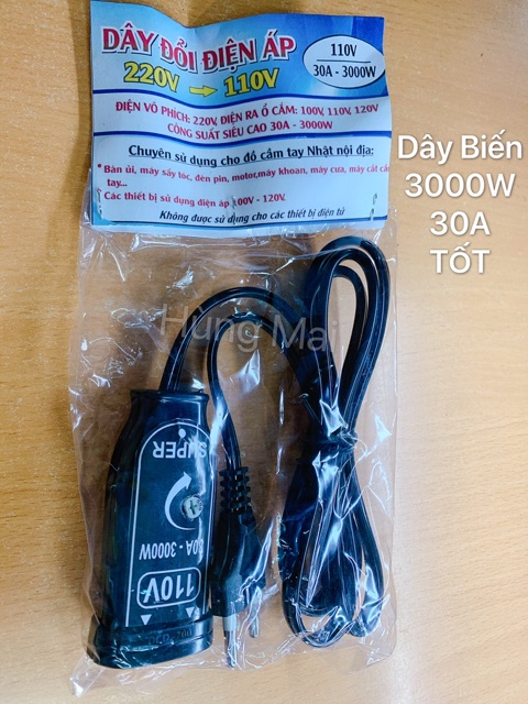 Dây Đổi Biến Áp 220V-110V