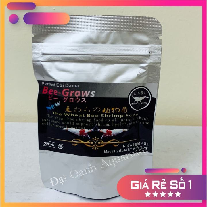 Thức Ăn Bee Grow Cho Tép | Cám Tép Nhật Bản - Bee Grows Cho Tép Ong Gói 45g