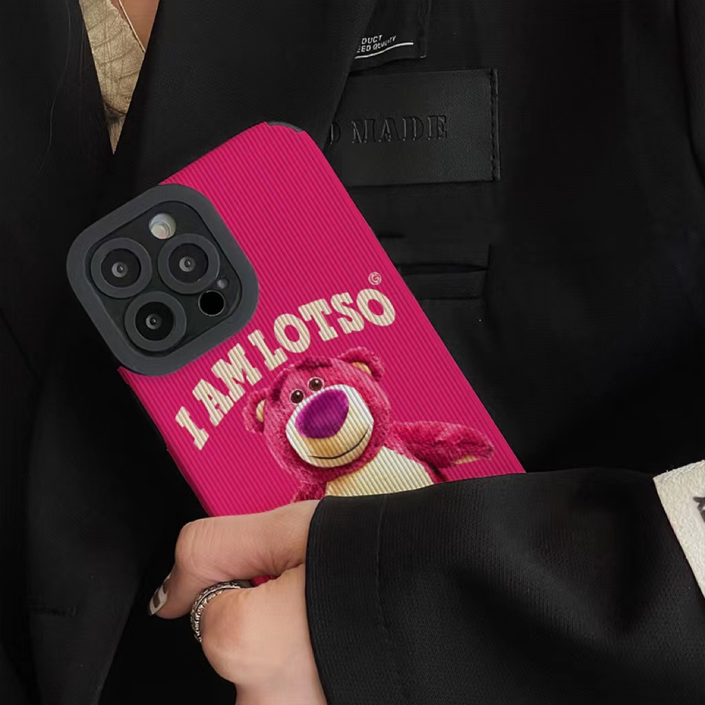 Ốp Điện Thoại Da In Hoạt Hình Gấu Toy Story Cho iphone 14 Pro Max i14 13 Pro Max i13 13pro 11 Pro Max i11 X XR Xs Max 7plus 8plus 12Pro 12 Pro Max