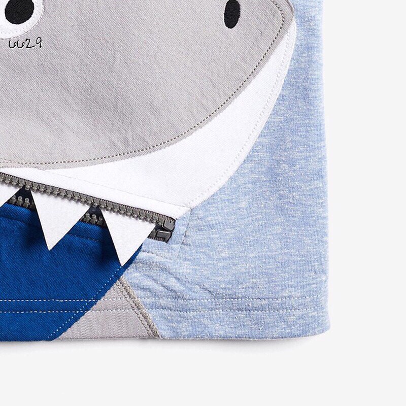 áo cộc tay maven BT hình cá mập chất vải mềm mại hàng có sẵn