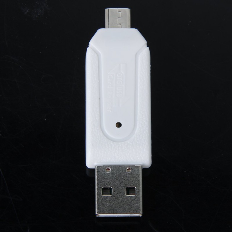 USB 2.0 + USB mini OTG SD Card Reader Cell Phone Tablet PC