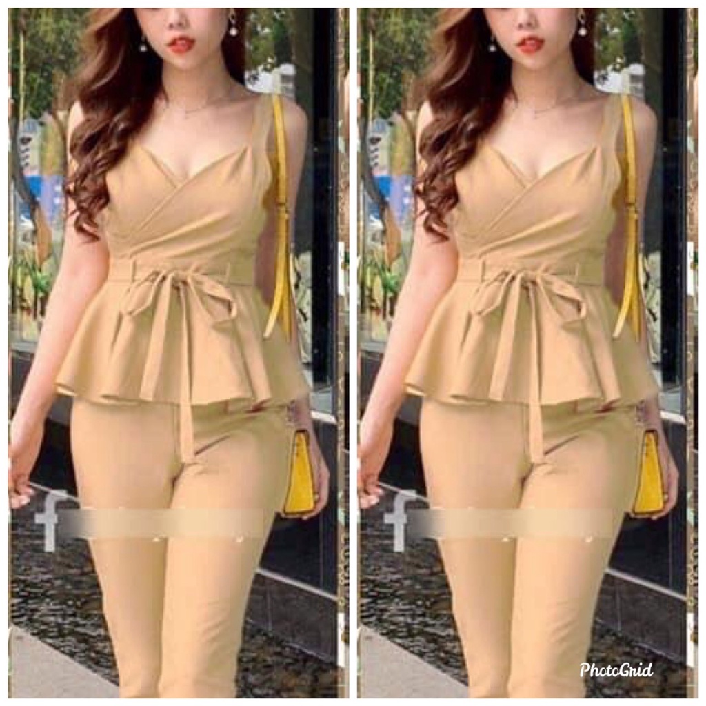 Set đồ bộ thời trang 4 mùa mặc nhà đi dạo đi chơi mua sắm chất cát hàn 2 da mềm mịn không xù không xước-HT455