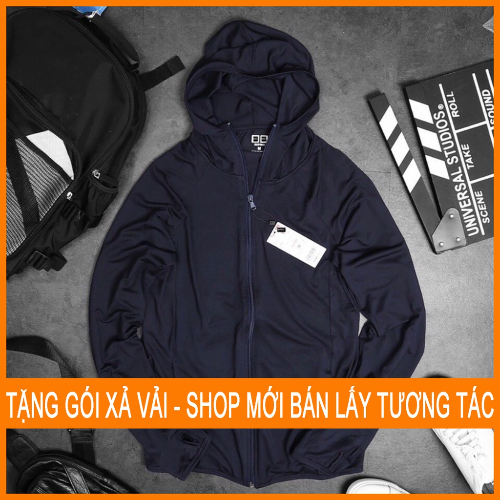 Áo chống nắng nam thông hơi kim chất ương túi cuộn_Moonunisex