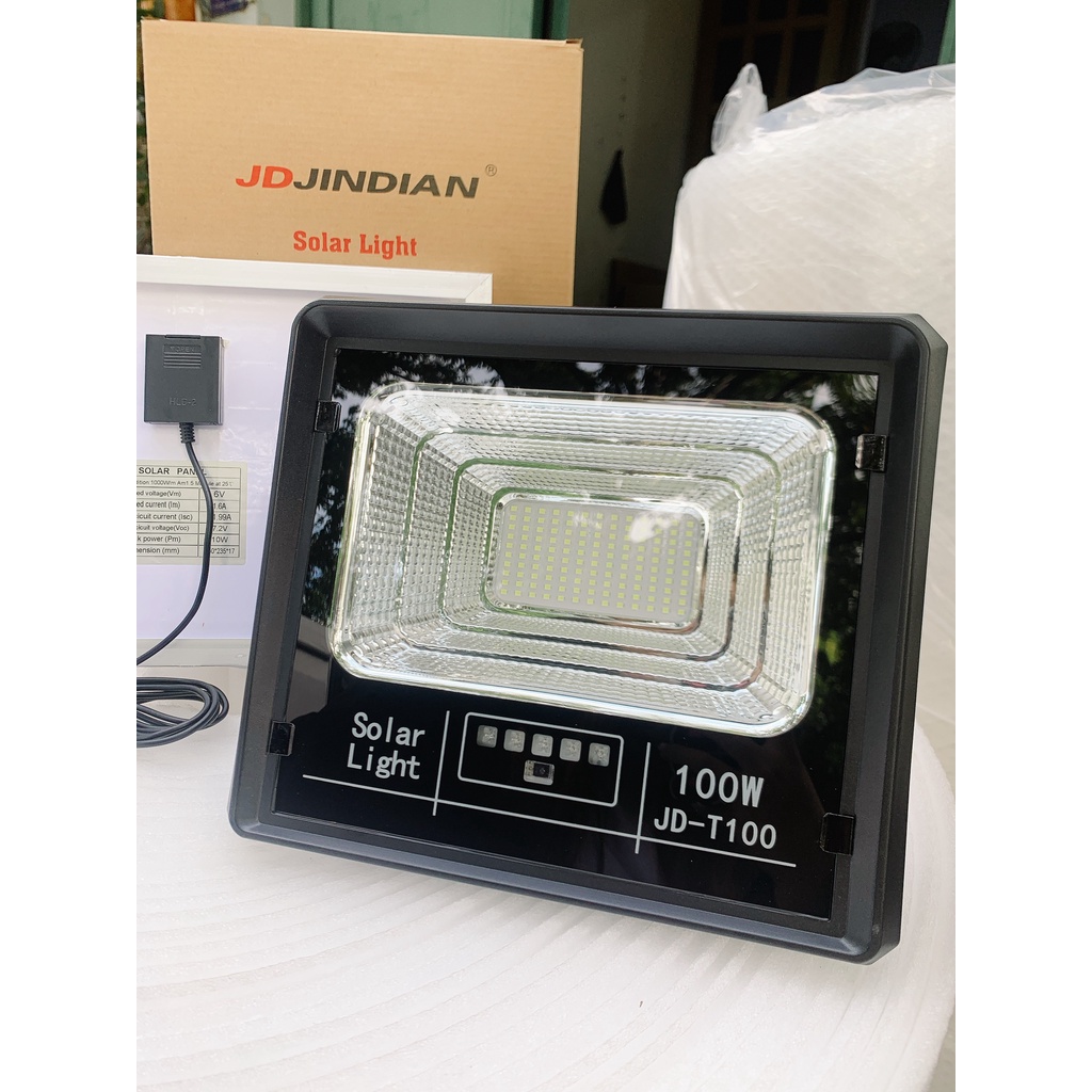 Đèn Pha Năng Lượng Mặt Trời Jindian JD T100