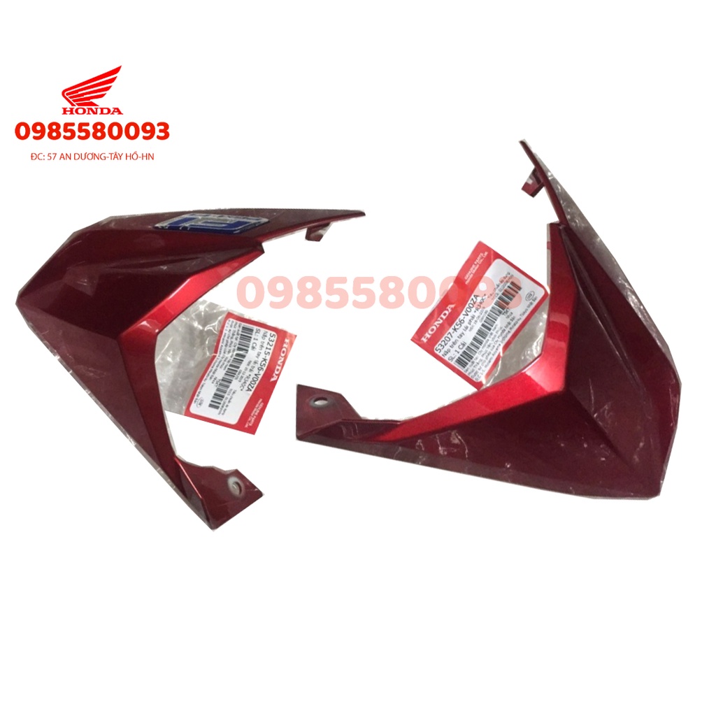 Dàn áo, Bộ nhựa, Vỏ xe winner 150 v1 màu đỏ 2016, zin hãng honda. Tặng kèm chốt nhựa và kẹp trắng