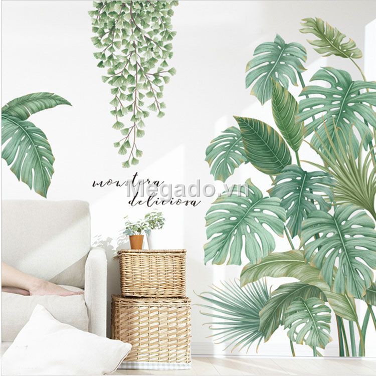 Decal bụi cây xanh A183