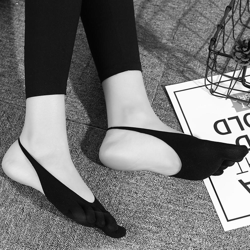 OCEANMAP Vớ Xỏ Năm Ngón Chống Trượt Bằng Lụa Thủy Tinh Trong Suốt Gợi Cảm Cho